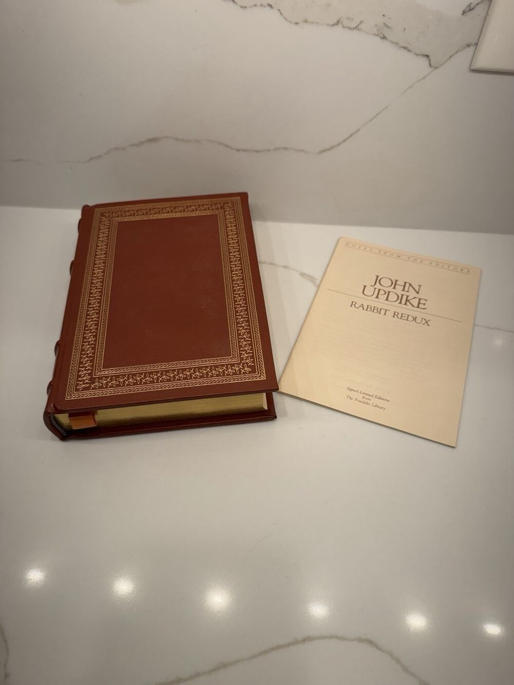 John Updike Rabbit Redux SIGNED 1981 Franklin Library Limited Leather Edition
